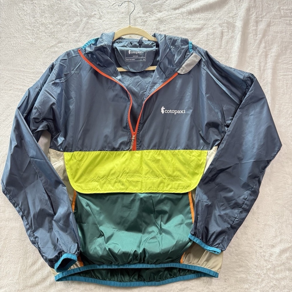 Cotopaxi Teca Half-Zip Windbreaker Rain Pullover Womens Sz S Multicolored